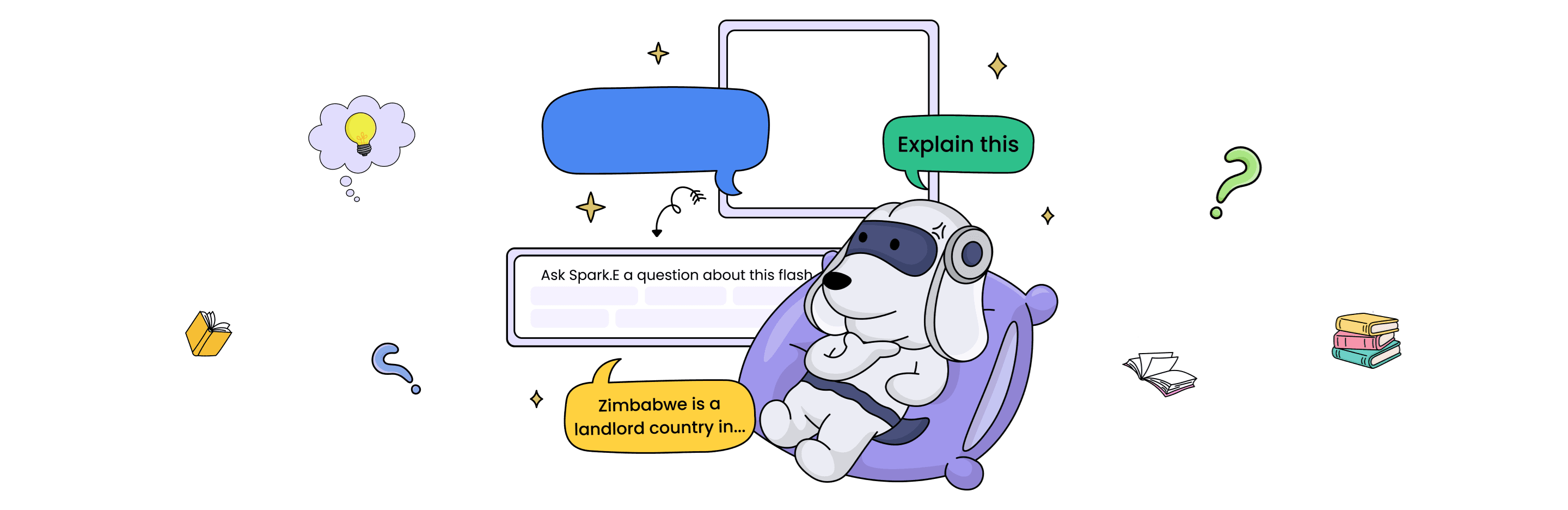 Spark.E - The StudyFetch dog